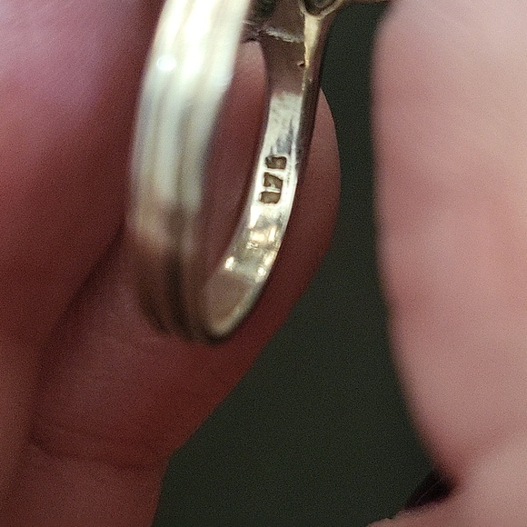 Filigree Cross Ring - 925 Silver . Size 6 - Picture 7 of 7